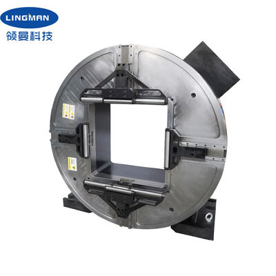 LINGMAN Beut Μεγάλο Κούφιο 640mm Laser Rotary Front Chuck 25KN Δύναμη σύσφιξης για μηχανές κοπής σωλήνων